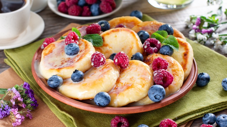 Russian cottage cheese pancakes