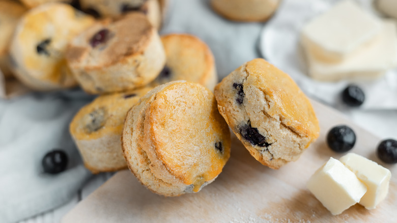 blueberry scones.