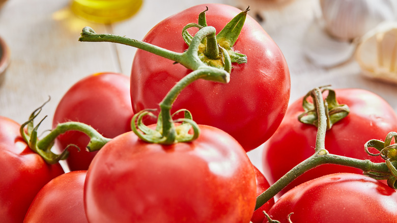 tomatoes on the table