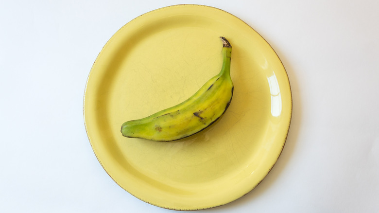 burro banana on plate