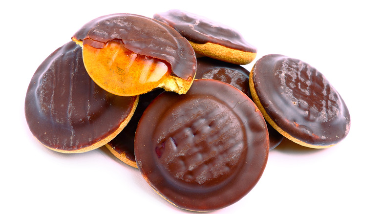 Jaffa cake pile