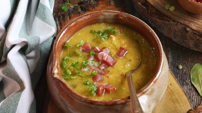 lardons in soup