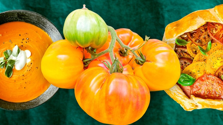 pineapple tomatoes, soup