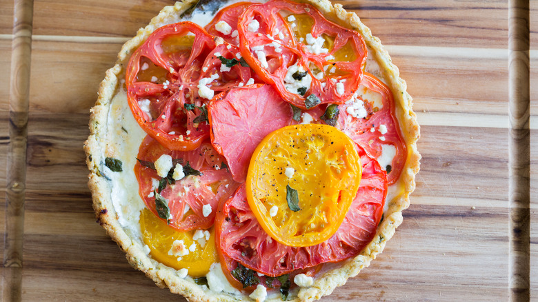 heirloom tomato tart