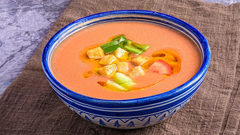 bowl of gazpacho