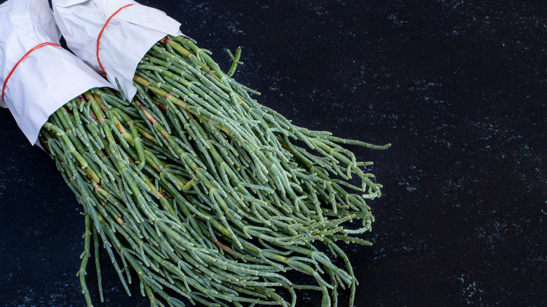 fresh bunch of sea beans 