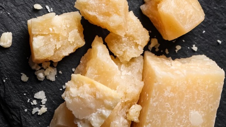 Parmgiano crystals