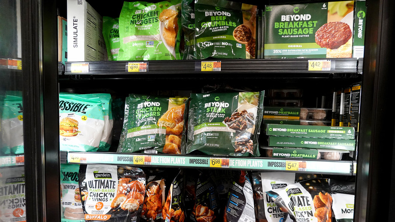 frozen plant-based meat products