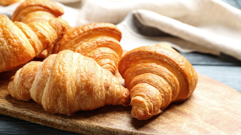 French croissant on countertop