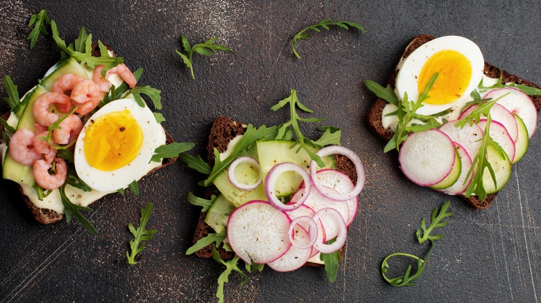 Swedish open face sandwiches