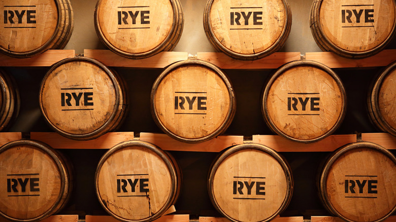 rye whiskey barrels