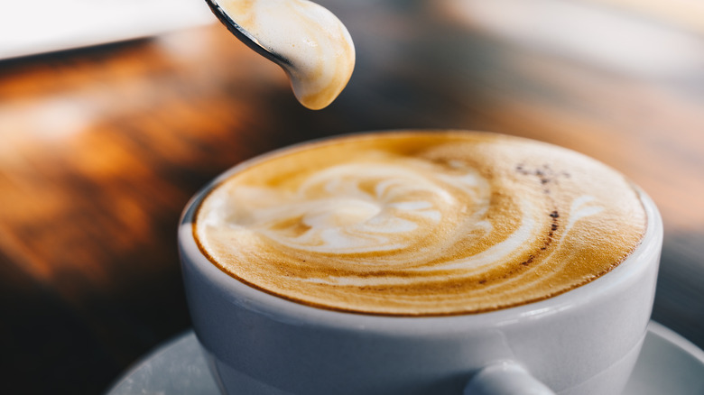 Cappuccino with foam