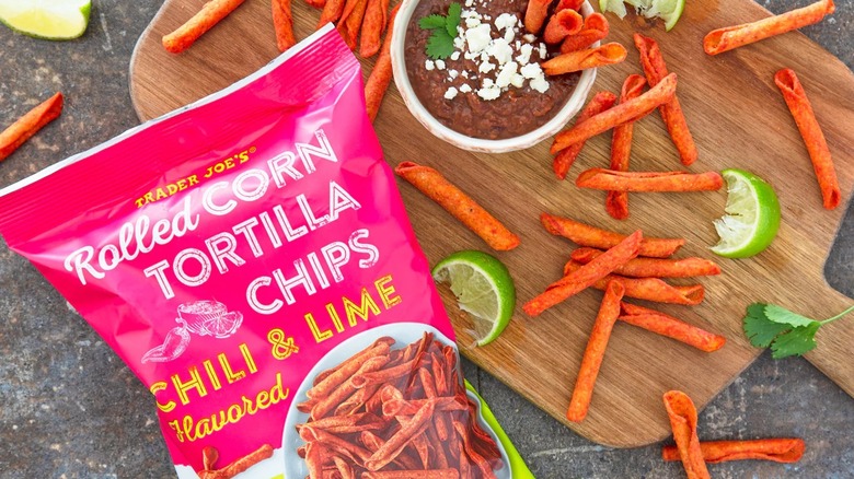 Trader Joe's chili lime rolled tortilla chips