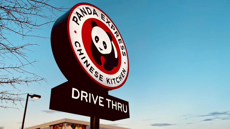 Panda Express drive through sign