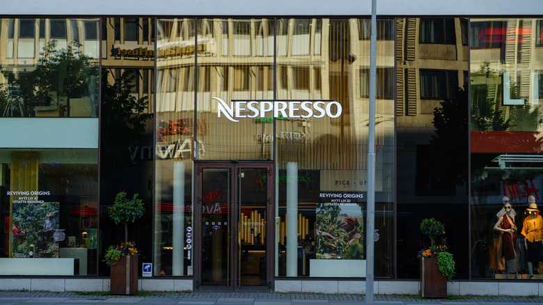 A Nespresso storefront