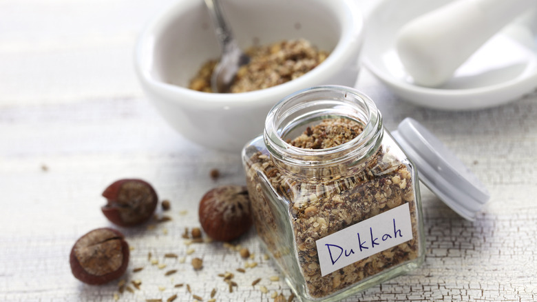 spice jar of dukkah