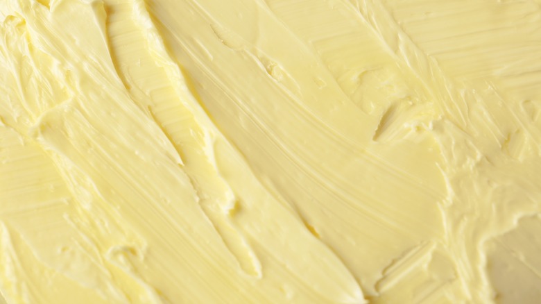 close-up of margarine spread
