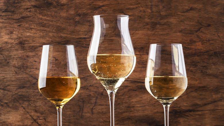 three white wines