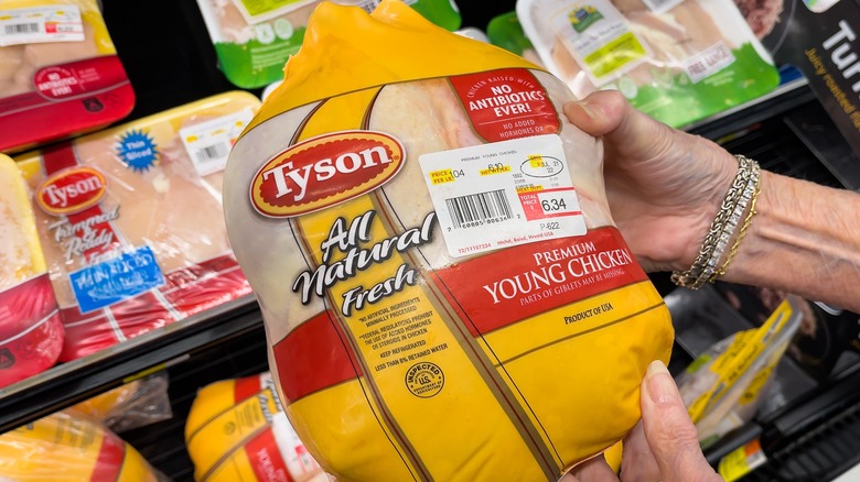 Tyson all-natural chicken package