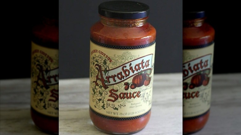 trader joe's arrabiata sauce jar