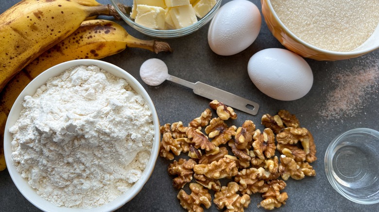 banana bread ingredients