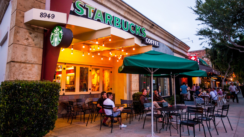 Starbucks Coffee cafe in West Hollywood