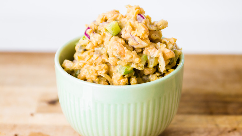 vegan tuna salad in bowl