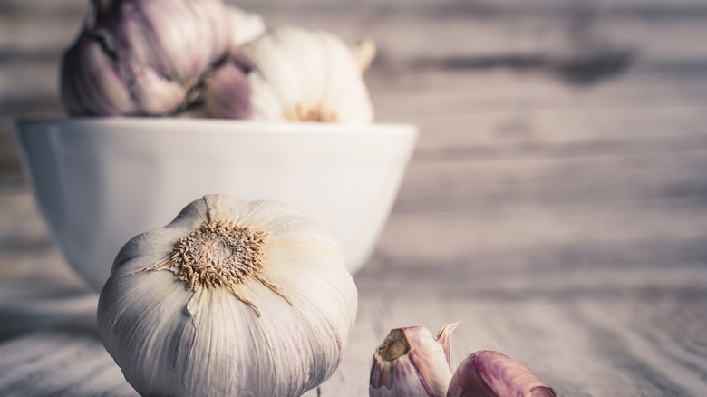 Bowl of garlic