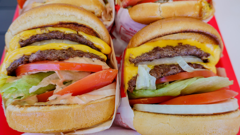 In-N-Out cheeseburgers