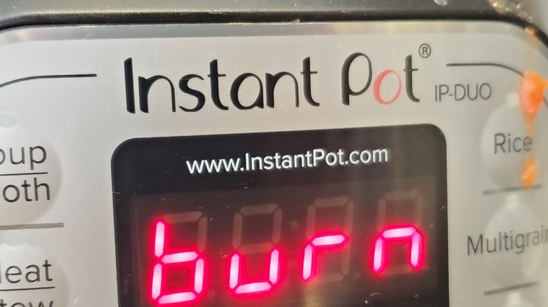 Instant Pot display burn warning