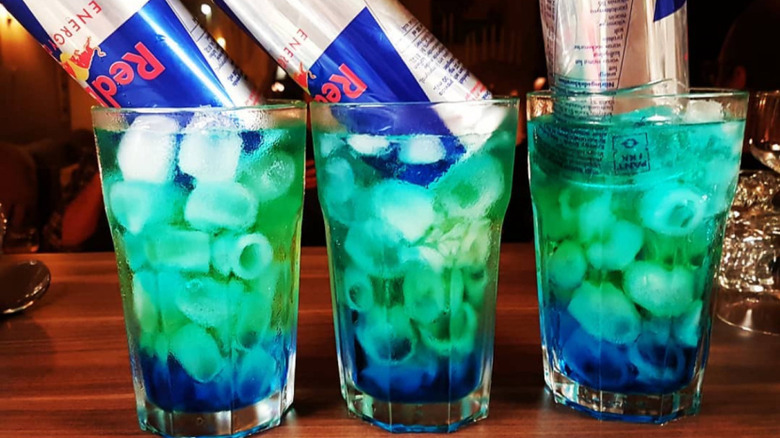 Three glasses of Irish Trash Cans
