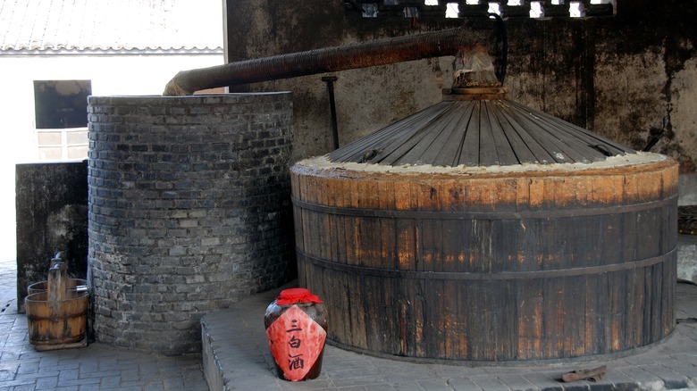 A distillery of baijiu in China