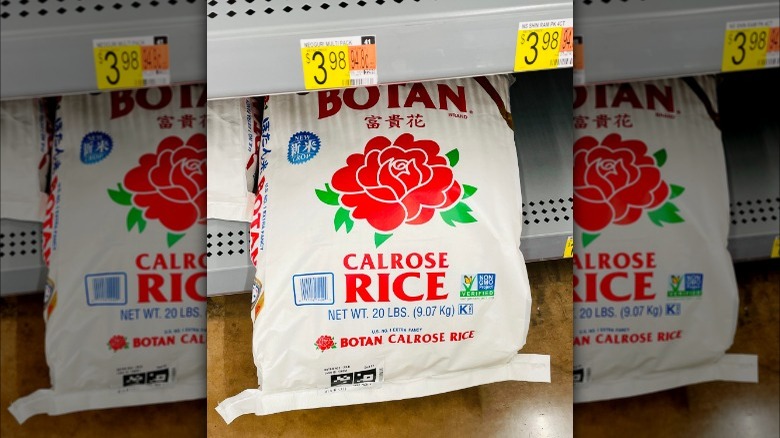 bag of Calrose rice