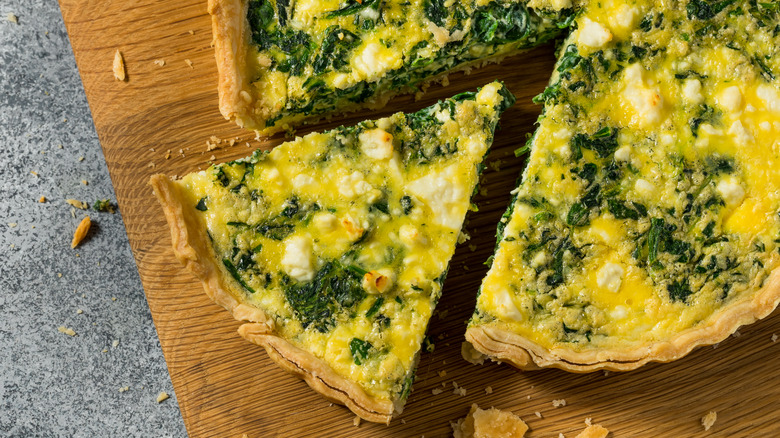 Spinach quiche