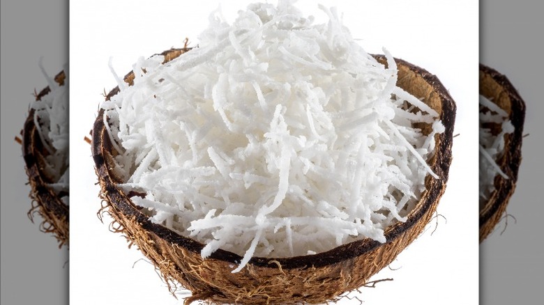 shredded coconut