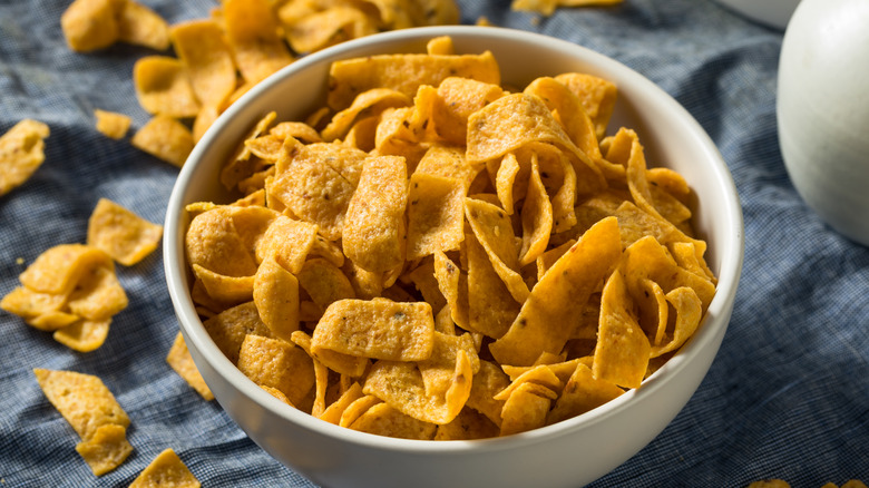 Fritos corn chips in bowl