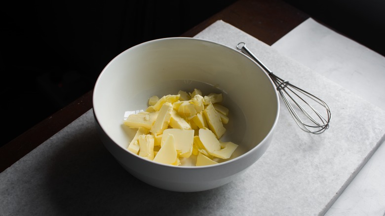 Grass-fed butter in bowl