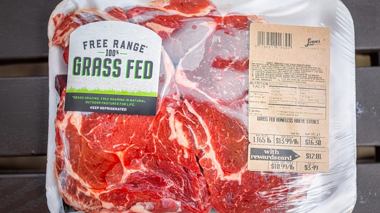 packaged grass-fed beef