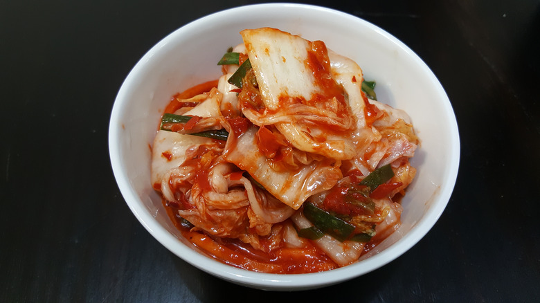 Kimchi in pieces 