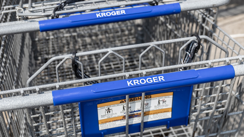 Kroger grocery store carts