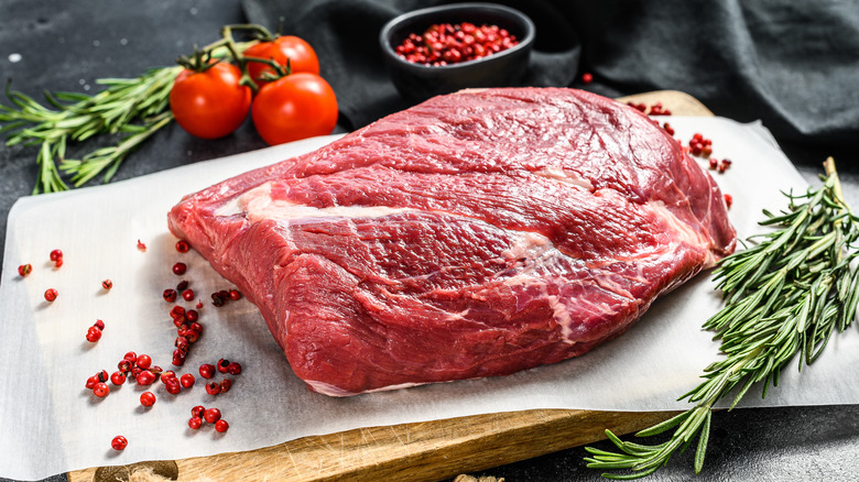 raw steak ready for cooking