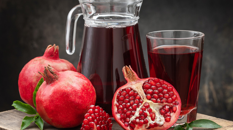 Pomegranate and juice