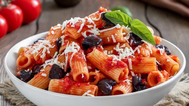 Pasta with ricotta salata