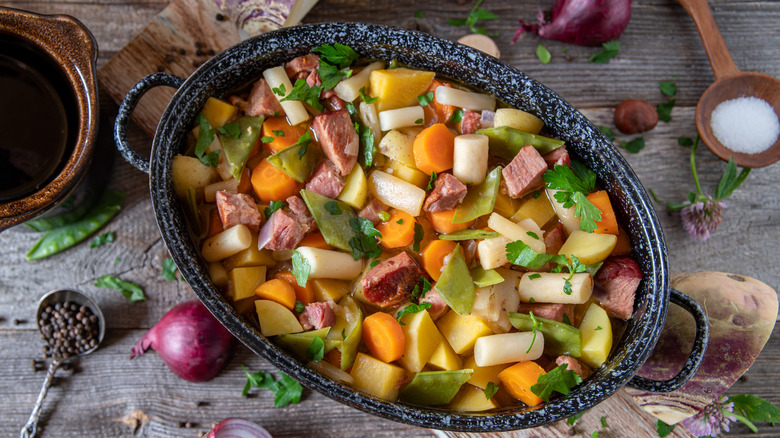 A stew with salsify