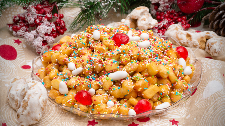 decorated struffoli