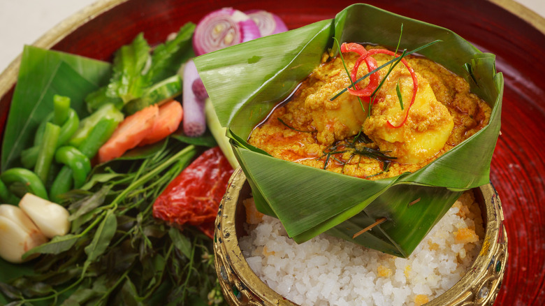 traditional fish amok curry