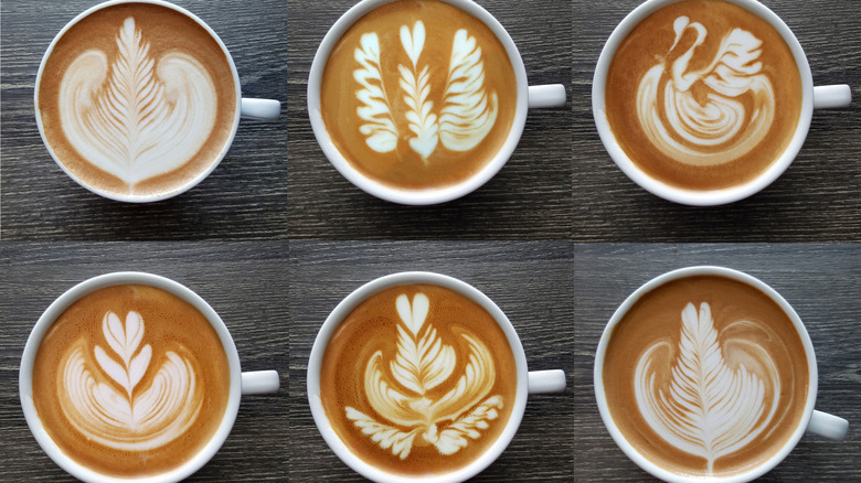 collection of latte art