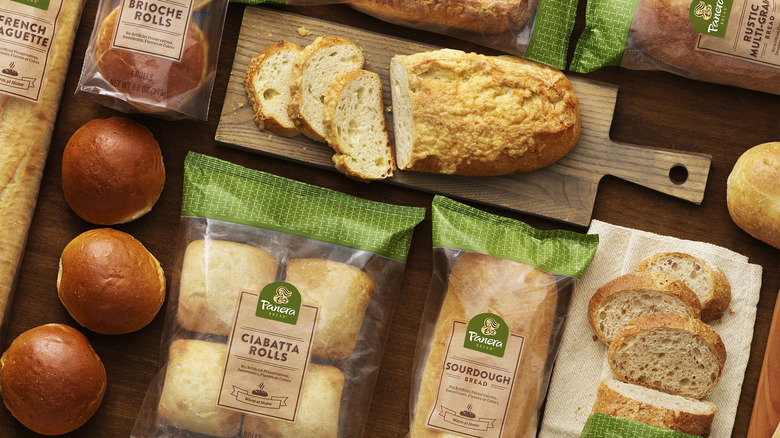 Various breads from Panera