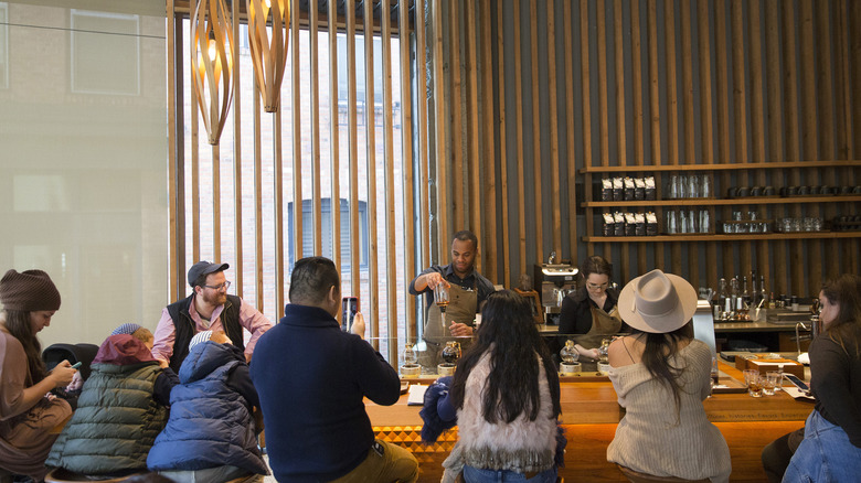 Coffee bar at Starbucks Reserve Roaster