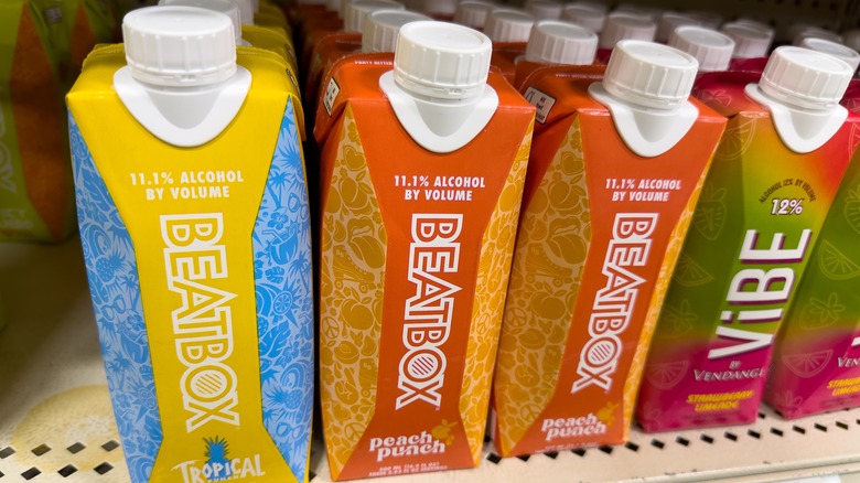 BeatBox drinks on shelf